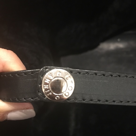 Authentic black shearling Jimmy Choo shoulder bag - Picture 7 of 8